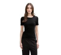 TOM TAILOR Denim Women's 1047092 T-Shirt, 14482-Deep Black, XS