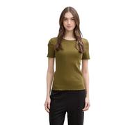 TOM TAILOR Denim Women's 1047092 T-Shirt, 37798-Warm Moss Green, XS