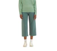 TOM TAILOR Denim Women's 1039450 Culotte Trousers, 19643-Green Dust, L