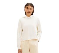 TOM TAILOR Denim Women's 1038374 Basic Hoodie, 10348 Gardenia White, M