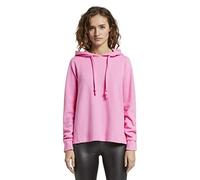 TOM TAILOR Denim Women's Basic Hoodie Hooded Sweatshirt, Wild Orchid Pink, M
