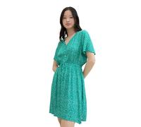 TOM TAILOR Denim Women's 1041997 Dress, 35326-Green Minimal Print, M