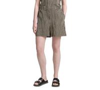 TOM TAILOR Denim Women's 1046825 Bermuda Shorts, 37995-Black Beige Stripe, M