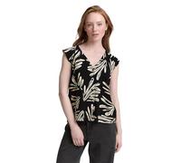 TOM TAILOR Denim Women's Blouse, 37993 - Abstract Black Beige Print, L