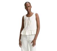 TOM TAILOR Denim Women's 1046635 Blouse, 37833-White Olive Vertical Stripe, M
