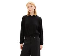 TOM TAILOR Denim Women's Long-Sleeved Hoodie, 14482-deep black, M