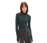 TOM TAILOR Denim Women's Long-Sleeved T-Shirt, 21525 - Huntsman Green, Large