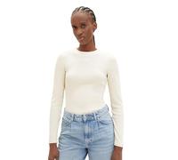 TOM TAILOR Denim Women's Long-Sleeved T-Shirt, 29511 - Soft Neutral Beige, M