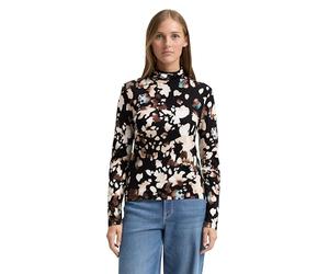 TOM TAILOR Denim Women's Long-Sleeved T-Shirt, 38387 - Abstract Print, M
