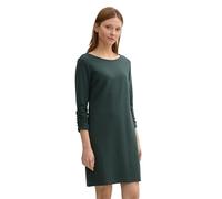 TOM TAILOR Denim Women's Mini Dress with Fixed Ruffle Sleeves, 10362 Dark Gable Green, XS