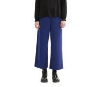 TOM TAILOR Denim Women's Paperbag Culotte Trousers with Structure, 35936 - Blue Herringbone Structure, M