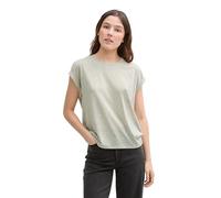 TOM TAILOR Denim Women's Striped T-Shirt, 37814 - Green White Stripe, M
