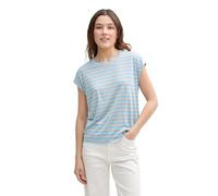 TOM TAILOR Denim Women's Striped T-Shirt, 38251 - Rose Blue Stripe, S