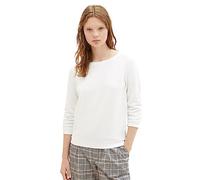 Tom Tailor 1039979 Structured Sweatshirt White S Woman