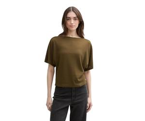 TOM TAILOR Denim Women's T-Shirt, 10370 - Golden Olive Green, XS