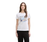 TOM TAILOR Denim Women's 1046557 T-Shirt, 20000-White, S