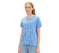 TOM TAILOR Denim Women's 1040183 T-Shirt, 34597-Blue Dot Print, XXL