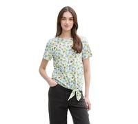 TOM TAILOR Denim Women's 1040186 T-Shirt, 37809-White Green Blue Flower Print, XL