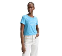 TOM TAILOR Denim Women's T-Shirt with Print, 15592 - Clear Light Blue, S