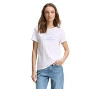 TOM TAILOR Denim Women's T-Shirt with Print, 20000 - White, M