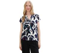 Tom Tailor Floral Print Blouse Dark Blue Floral