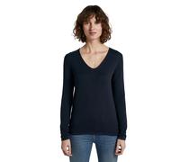 Women's V-neck sweater Tom Tailor Basic Bleu M