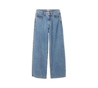 TOM TAILOR Girl's 1041068 Wide Leg Jeans, 10152-Mid Stone Bright Blue Denim, 152