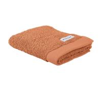 TOM TAILOR Set of 6 Guest Towels 30 x 50 cm 100% Cotton Terry Cloth with Hanger and Label with Logo Colour Bath Towel Orange (Dark Coral)