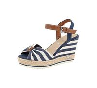 Tom Tailor High-Heel Wedge Sandals White Multi
