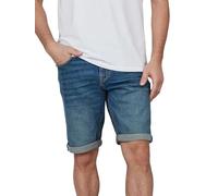TOM TAILOR Jeans Shorts Men's Stretch Short Regular Slim Fit Josh Shorts Bermuda Shorts Summer Denim Plain Blue 30 31 32 33 34 36 38 40 42, Clean Mid Stone Blue Denim (10113), 30W