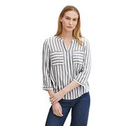 TOM TAILOR Ladies Blouse with Stripes 1016190, 26940 - Offwhite Navy Vertical Stripe, 40