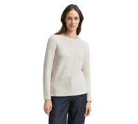 TOM TAILOR Ladie's 1016350 Knitted Jumper with Organic Cotton, 24192-Dusty Alabaster Melange, L