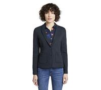 TOM TAILOR Ladies 1017124 Textured blazer, 10668 - Sky Captain Blue, XXL