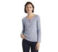 TOM TAILOR Ladies 1024036 Striped T-Shirt, 26053 - Offwhite Navy Small Stripe, XS