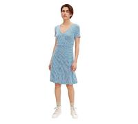 TOM TAILOR Women's 1032059 Dress, 29526-Blue Minimal Design, 44