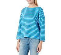 TOM TAILOR Ladie's 1032595 Striped Sweatshirt, 30151-Blue Offwhite, S