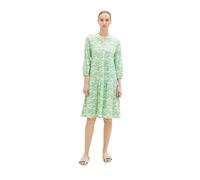 TOM TAILOR Ladies Dress 1035221, 31574 - Green Small Wavy Design, 34