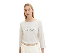 TOM TAILOR Ladie's 1035465 T-Shirt, 25955-Dusty Beige Melange, XL