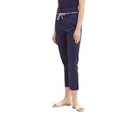TOM TAILOR Ladie's 1035503 Paperbag Pants, 11331-Atlantic Ocean Blue, 38W / 28L