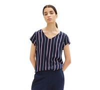 TOM TAILOR Ladie's 1036860, 32700-Navy Blouse Stripe, 32