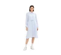 TOM TAILOR Ladie's 1035232 Dress, 31403-Blue White Thin Stripe, 38