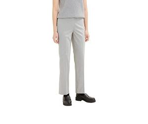 TOM TAILOR Ladies Fabric Pants 1034205, 30282 - Concrete Grey Melange, 34W / 30L