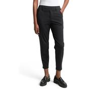 Tom Tailor Ladies Relaxed Fit Trousers with Elastic Waistband 1021175, 14482 - Deep Black, Small