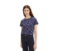 TOM TAILOR Ladies T-Shirt 1035378, 31576 - Navy Abstract Dot Print, 2X-Small