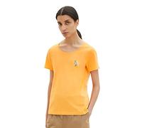 TOM TAILOR Ladies T-Shirt 1035471, 29751 - Bright Mango Orange, Large