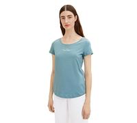 TOM TAILOR Ladies T-Shirt 1036192, 30838 - Tourmaline, Medium