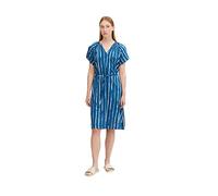 TOM TAILOR Ladie's 1031354 tie dye Dress, 29580-Blue Tiedye Stripe, 38