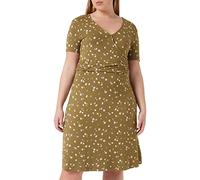 TOM TAILOR Ladie's 1032059 Wrap Look Dress, 29156-Olive Small Floral Design, 40