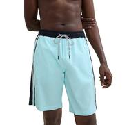 Tom Tailor Logo Print Elasticated Waist Swim Shorts Light Turquoise