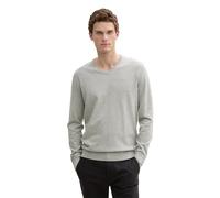 TOM TAILOR Men Basic jumper 202212 Strickpullover V-Ausschnitt, 14427 - Light Soft Grey Melange, S